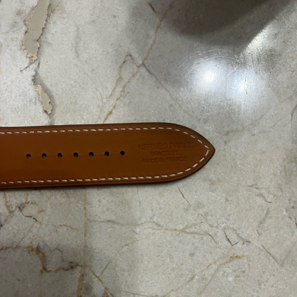 Hermès Brown Leather Watch Band - Picture 4 of 5